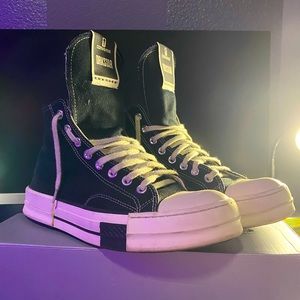 Converse DRKSTAR High Rick Owens Black Egret